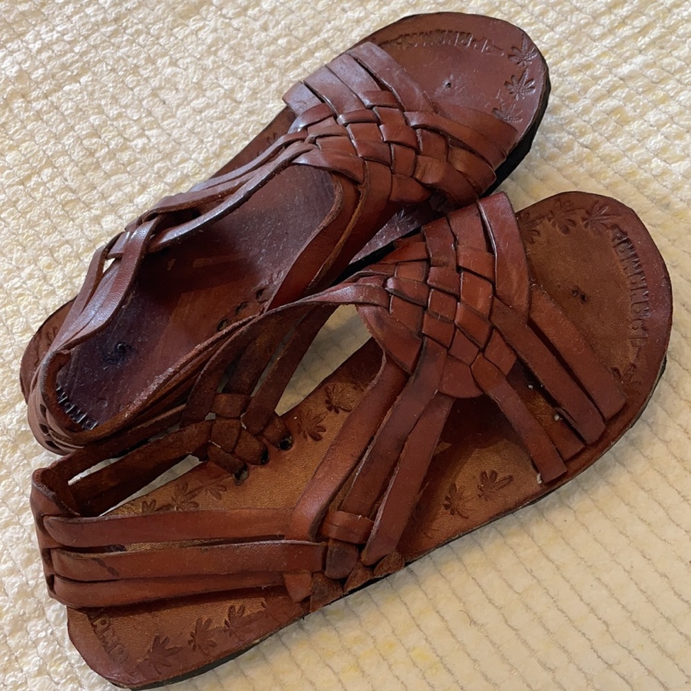 Authentic leather Panama sandals